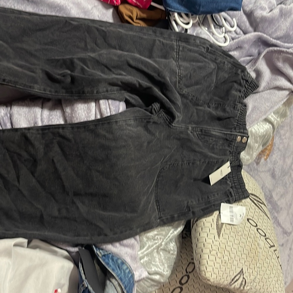 Black baggy cargo like pants